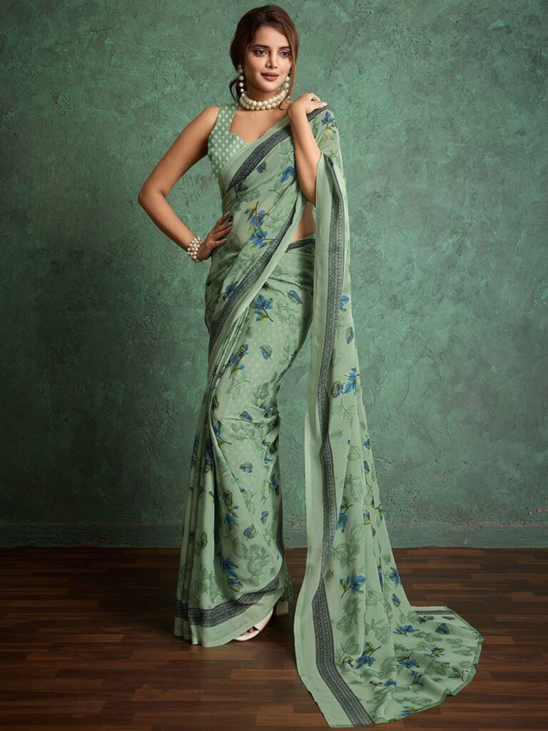 Floral Printed Saree