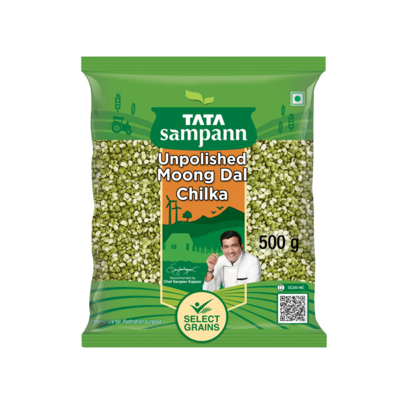 Tata Sampann Unpolished Green Moong Dal (Chilka)
