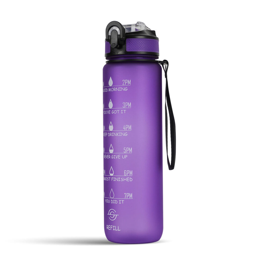 Solara Motivational Water Bottle Purple Love1Liter