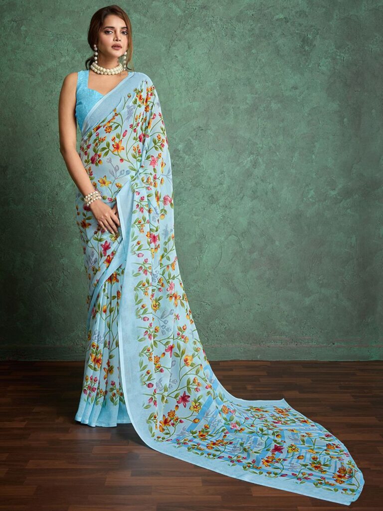 Women Floral Printed Saree